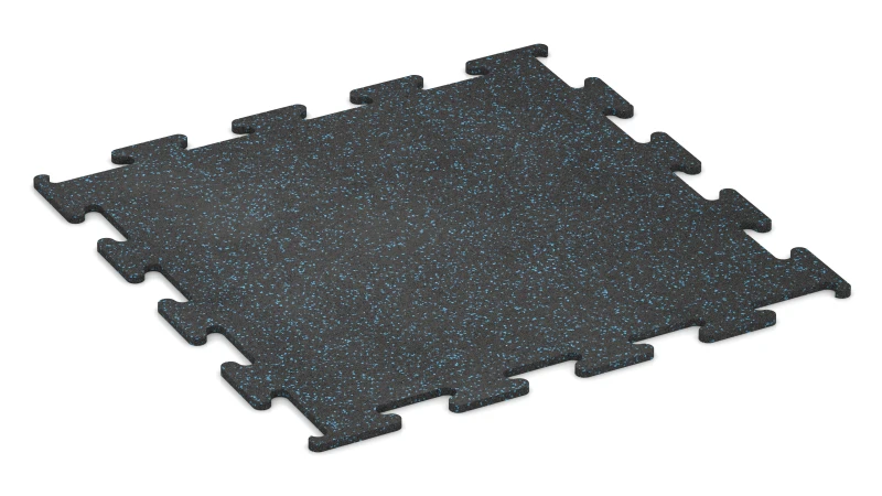 Licht blauw gespikkeld