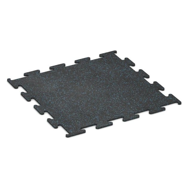 Fitness Performance Elite sportvloer von WARCO im Farbdesign Licht blauw gespikkeld mit den Abmessungen 100 x 100 x 1,5 cm | 1,00 m². Produktfoto von Artikel 3758 in der Aufsicht von schräg vorne.
