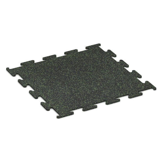 Fitness Performance Elite sportvloer von WARCO im Farbdesign Licht groen gespikkeld mit den Abmessungen 100 x 100 x 1,5 cm | 1,00 m². Produktfoto von Artikel 3759 in der Aufsicht von schräg vorne.