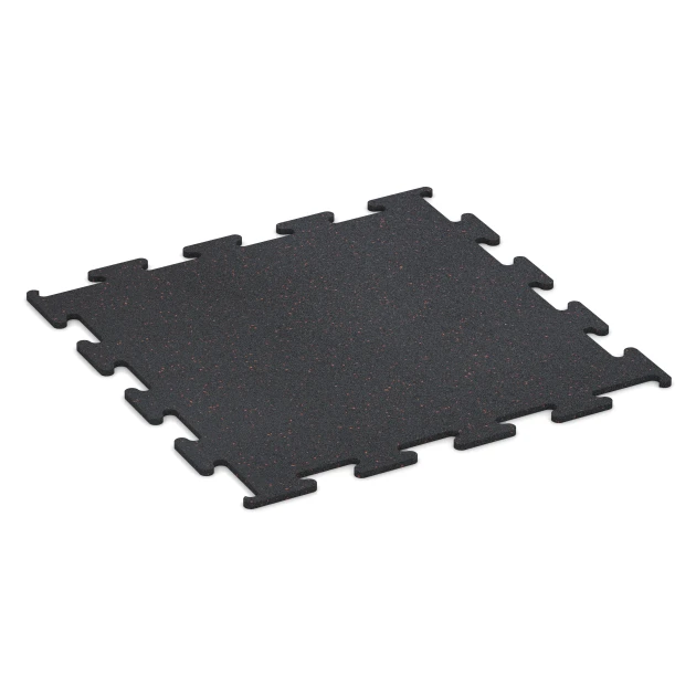 Fitness Performance Elite Trainingsvloer von WARCO im Farbdesign Licht Geel Gesprenkelde mit den Abmessungen 100 x 100 x 1,5 cm | 1,00 m². Produktfoto von Artikel 3756 in der Aufsicht von schräg vorne.