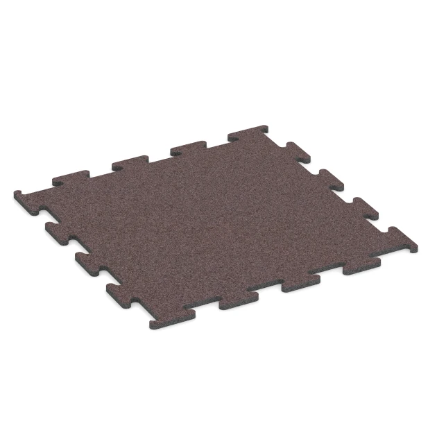 Fitness Performance Elite sportvloer von WARCO im Farbdesign Mineraalrood mit den Abmessungen 50 x 50 x 1 cm | 0,25 m². Produktfoto von Artikel 6151 in der Aufsicht von schräg vorne.