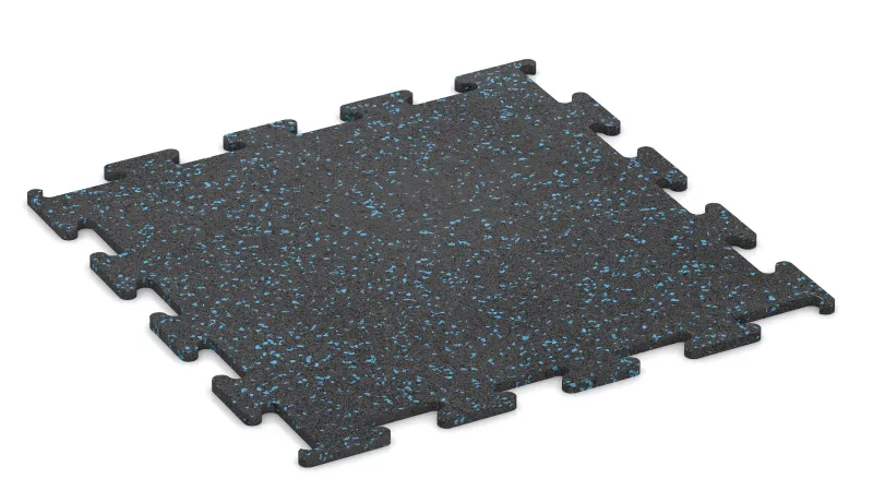 Licht blauw gespikkeld