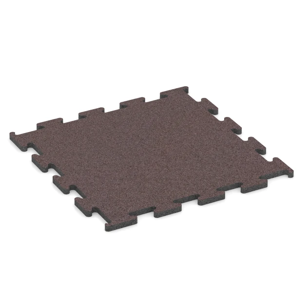 Fitness Performance Elite sportvloer von WARCO im Farbdesign Mineraalrood mit den Abmessungen 50 x 50 x 1,5 cm | 0,25 m². Produktfoto von Artikel 6153 in der Aufsicht von schräg vorne.