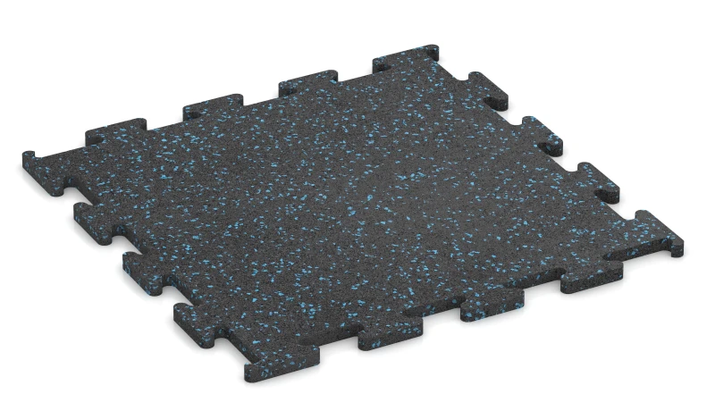 Licht blauw gespikkeld