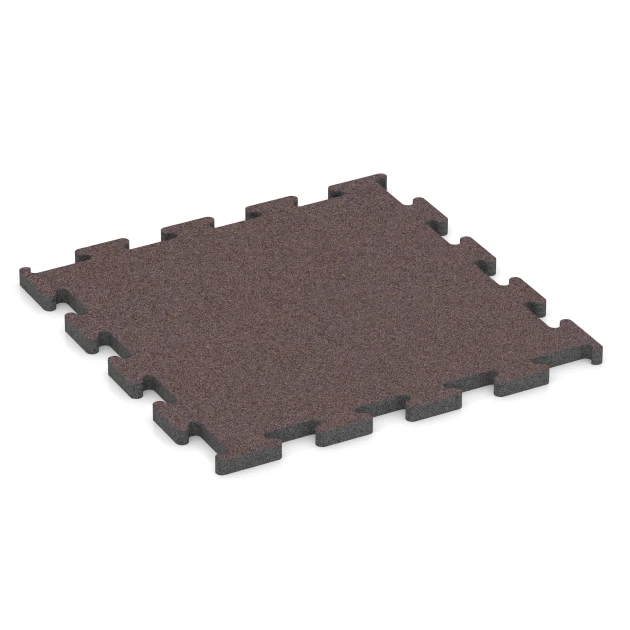 Fitness Performance Elite sportvloer von WARCO im Farbdesign Mineraalrood mit den Abmessungen 50 x 50 x 2 cm | 0,25 m². Produktfoto von Artikel 6155 in der Aufsicht von schräg vorne.