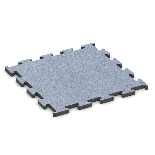Fitness Performance Elite sportvloer von WARCO im Farbdesign Nevelgrijs mit den Abmessungen 50 x 50 x 2 cm | 0,25 m². Produktfoto von Artikel 6156 in der Aufsicht von schräg vorne.