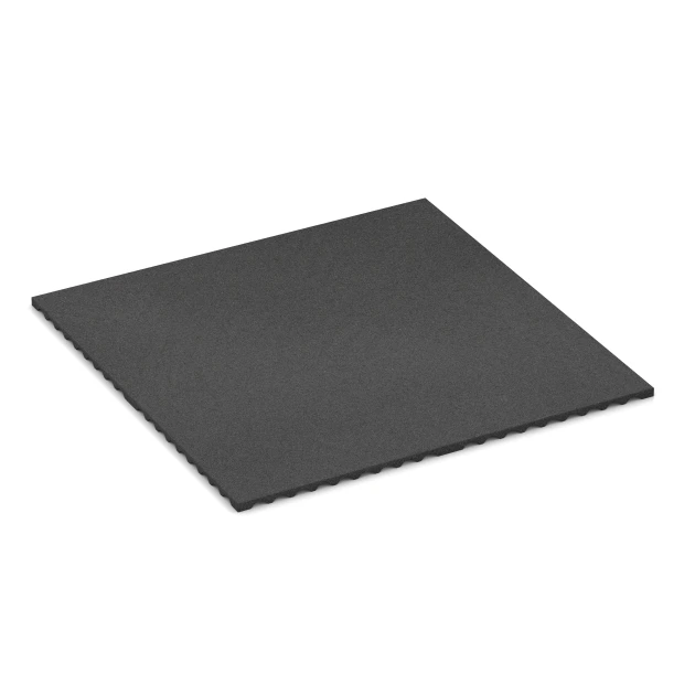 Fitness Performance Impact sportvloer von WARCO im Farbdesign Antraciet mit den Abmessungen 100 x 100 x 2 cm | 1,00 m². Produktfoto von Artikel 3783 in der Aufsicht von schräg vorne.