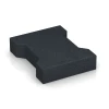 H-klinkers von WARCO im Farbdesign Leisteengrijs mit den Abmessungen 20 × 16,5 × 4,3 cm | 0,0278 m². Produktfoto von Artikel 6378 in der Aufsicht von schräg vorne.
