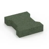Rubber H-klinkers voor paarden von WARCO im Farbdesign Grasgroen mit den Abmessungen 20 x 16,5 x 4,5 cm | 0,0278 m². Produktfoto von Artikel 7070 in der Aufsicht von schräg vorne.