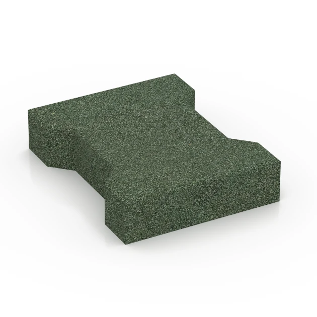 H-klinkers von WARCO im Farbdesign Grasgroen mit den Abmessungen 20 x 16,5 x 4,5 cm | 0,0278 m². Produktfoto von Artikel 7070 in der Aufsicht von schräg vorne.