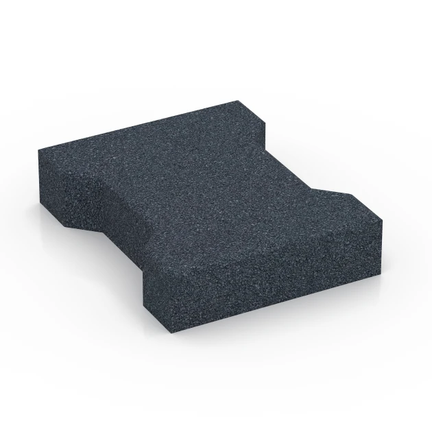 H-klinkers von WARCO im Farbdesign Leisteengrijs mit den Abmessungen 20 x 16,5 x 4,5 cm | 0,0278 m². Produktfoto von Artikel 7071 in der Aufsicht von schräg vorne.