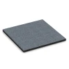 Rubberen speelplaatstegel – 95 cm von WARCO im Farbdesign Grafietgrijs mit den Abmessungen 50 x 50 x 3 cm. Produktfoto von Artikel 6130 in der Aufsicht von schräg vorne.