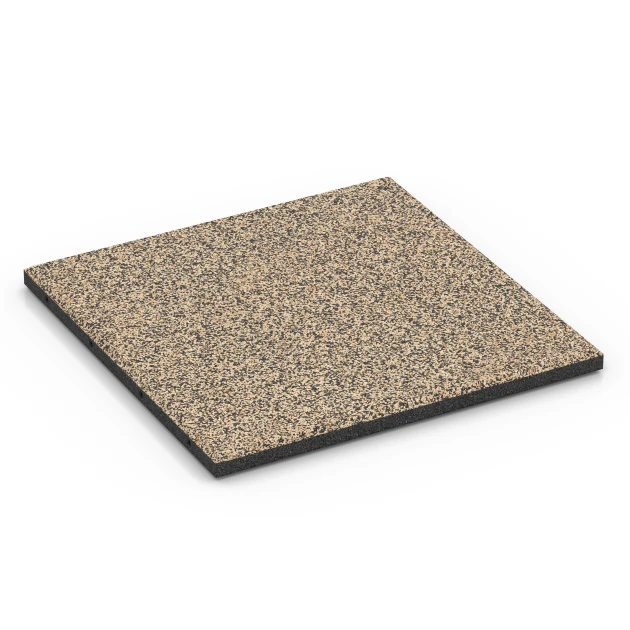 Terrastegel Classic von WARCO im Farbdesign Travertijn mit den Abmessungen 50 x 50 x 3 cm | 0,25 m². Produktfoto von Artikel 6360 in der Aufsicht von schräg vorne.