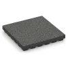 Rubberen speelplaatstegel – 210 cm von WARCO im Farbdesign Donkergrijs graniet mit den Abmessungen 50 x 50 x 7 cm. Produktfoto von Artikel 6440 in der Aufsicht von schräg vorne.