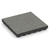 Valdempende EPDM-tegel – 210 cm von WARCO im Farbdesign Grijs graniet mit den Abmessungen 50 x 50 x 7 cm | 0,25 m². Produktfoto von Artikel 6441 in der Aufsicht von schräg vorne.