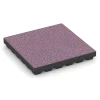 Valdempende EPDM-tegel – 210 cm von WARCO im Farbdesign Lavendel mit den Abmessungen 50 x 50 x 7 cm | 0,25 m². Produktfoto von Artikel 6445 in der Aufsicht von schräg vorne.