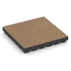 Valdempende EPDM-tegel – 210 cm von WARCO im Farbdesign Rattan mit den Abmessungen 50 x 50 x 7 cm | 0,25 m². Produktfoto von Artikel 6448 in der Aufsicht von schräg vorne.