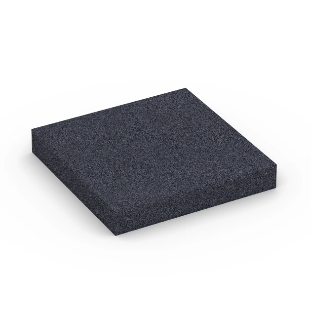 Fitness Performance Elite Trainingsvloer von WARCO im Farbdesign Antraciet mit den Abmessungen 100 × 100 × 1,5 cm. Produktfoto von Artikel 6175 in der Aufsicht von schräg vorne.