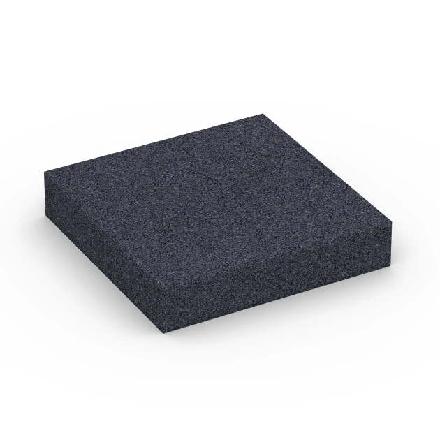 Fitness Performance Elite Trainingsvloer von WARCO im Farbdesign Antraciet mit den Abmessungen 100 × 100 × 2 cm. Produktfoto von Artikel 6176 in der Aufsicht von schräg vorne.