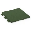 Fitnessvloertegel Classic von WARCO im Farbdesign Grasgroen mit den Abmessungen 50 x 50 x 3 cm | 0,25 m². Produktfoto von Artikel 6977 in der Aufsicht von schräg vorne.