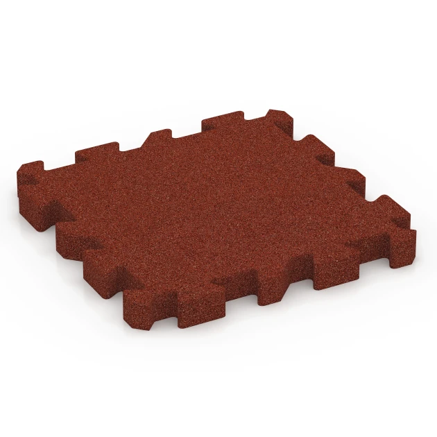 Valtegel met puzzelverbinding von WARCO im Farbdesign Baksteenrood mit den Abmessungen 50 x 50 x 5 cm | 0,25 m². Produktfoto von Artikel 6306 in der Aufsicht von schräg vorne.
