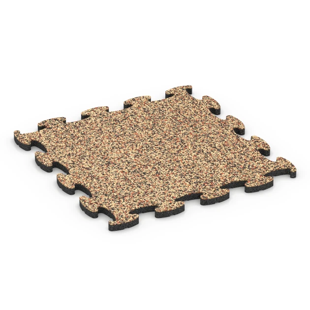 Speelmat von WARCO im Farbdesign Terracotta mit den Abmessungen 46 x 46 x 1,8 cm. Produktfoto von Artikel 6754 in der Aufsicht von schräg vorne.