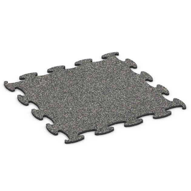 Agility vloer hondensport von WARCO im Farbdesign Donkergrijs graniet mit den Abmessungen 98 x 98 × 1,8 cm. Produktfoto von Artikel 6805 in der Aufsicht von schräg vorne.