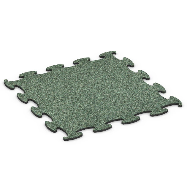Fitness Active vloertegel von WARCO im Farbdesign Engels gazon mit den Abmessungen 98 x 98 × 1,8 cm. Produktfoto von Artikel 6834 in der Aufsicht von schräg vorne.