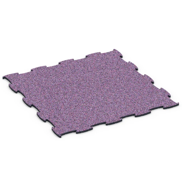 Fitness Active vloertegel von WARCO im Farbdesign Lavendel mit den Abmessungen 97,1 x 97,1 × 1,8 cm. Produktfoto von Artikel 6837 in der Aufsicht von schräg vorne.