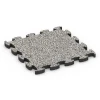 Fitness Active vloertegel von WARCO im Farbdesign Grijs graniet mit den Abmessungen 46 x 46 × 2,8 cm. Produktfoto von Artikel 6842 in der Aufsicht von schräg vorne.