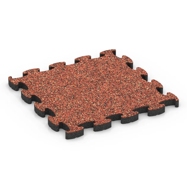 Fitness Max vloersysteem von WARCO im Farbdesign Etna mit den Abmessungen 46 x 46 × 2,8 cm. Produktfoto von Artikel 6881 in der Aufsicht von schräg vorne.
