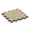 Zwembadrand tegels von WARCO im Farbdesign Travertin mit den Abmessungen 30 x 30 x 1,8 cm. Produktfoto von Artikel 6775 in der Aufsicht von schräg vorne.