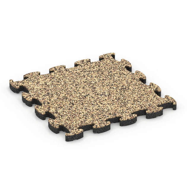 Zwembadrand tegels von WARCO im Farbdesign Rattan mit den Abmessungen 30 x 30 x 1,8 cm. Produktfoto von Artikel 6777 in der Aufsicht von schräg vorne.