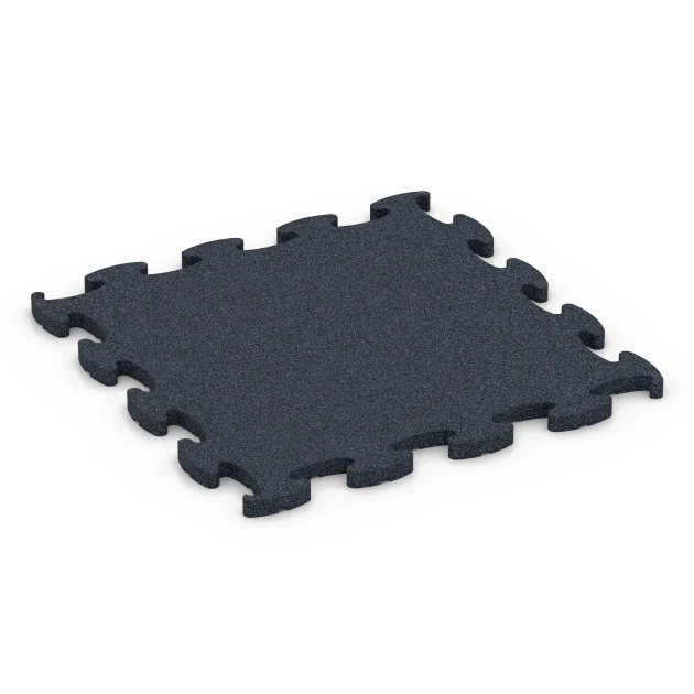 Fitness Premium sportvloer von WARCO im Farbdesign Antraciet mit den Abmessungen 45,9 x 45,9 x 1,8. Produktfoto von Artikel 6960 in der Aufsicht von schräg vorne.