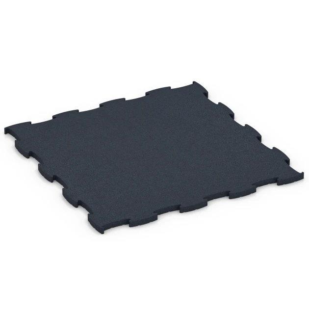 Fitness Premium studiovloer von WARCO im Farbdesign Antraciet mit den Abmessungen 99 x 99 x 2,8 cm. Produktfoto von Artikel 6969 in der Aufsicht von schräg vorne.