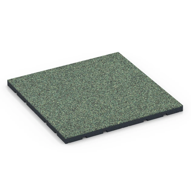 Fitnessvloer voor buiten von WARCO im Farbdesign Engels gazon mit den Abmessungen 60 x 60 x 3 cm | 0,36 m². Produktfoto von Artikel 7134 in der Aufsicht von schräg vorne.