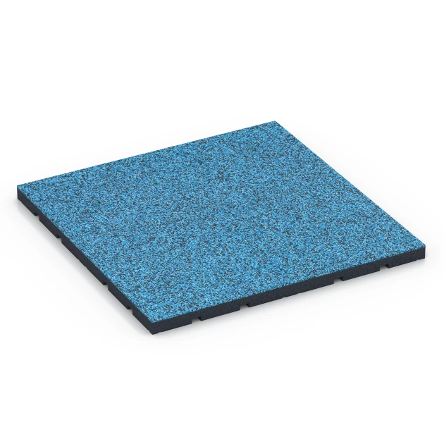 Fitnessvloer voor buiten von WARCO im Farbdesign Atlantische Oceaan mit den Abmessungen 60 x 60 x 3 cm | 0,36 m². Produktfoto von Artikel 7139 in der Aufsicht von schräg vorne.