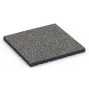 Fitnessvloer voor buiten von WARCO im Farbdesign Donkergrijs graniet mit den Abmessungen 60 x 60 x 4 cm | 0,36 m². Produktfoto von Artikel 7141 in der Aufsicht von schräg vorne.