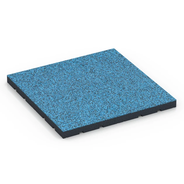 Fitnessvloer voor buiten von WARCO im Farbdesign Atlantische Oceaan mit den Abmessungen 60 x 60 x 4 cm | 0,36 m². Produktfoto von Artikel 7148 in der Aufsicht von schräg vorne.