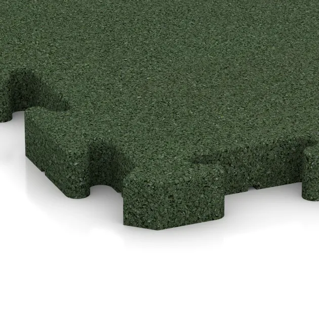 Detailaufnahme der Randausprägung von WARCO-Produkt 2980, Loopbrug, Format 500 x 500 x 40 mm, Farbe Grasgroen.