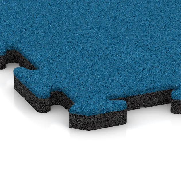 Detailaufnahme der Randausprägung von WARCO-Produkt 5310, Buiten vlondertegel, Format 500 x 500 x 30 mm, Farbe Hemelsblauw.