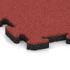 Detailaufnahme der Randausprägung von WARCO-Produkt 5309, Buiten vlondertegel, Format 500 x 500 x 30 mm, Farbe Roos.