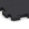 Detailaufnahme der Randausprägung von WARCO-Produkt 2612, Fitnessvloer Studio, Format 500 x 500 x 30 mm, Farbe Anthraciet.
