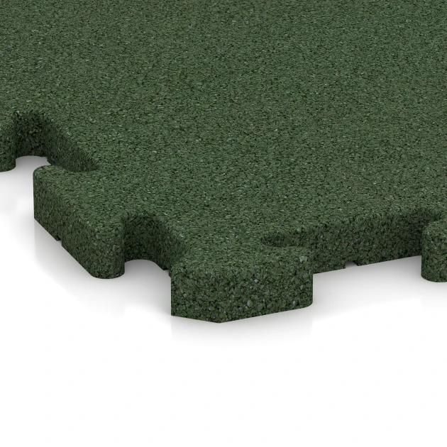 Detailaufnahme der Randausprägung von WARCO-Produkt 3356, Hondenvloertegel, Format 100 x 100 x 3 cm | 1,00 m², Farbe Grasgroen.