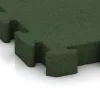 Detailaufnahme der Randausprägung von WARCO-Produkt 3188, Rubberen straattegels, Format 500 x 500 x 60 mm, Farbe Grasgroen.