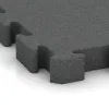 Detailaufnahme der Randausprägung von WARCO-Produkt 3189, Rubberen straattegels, Format 500 x 500 x 60 mm, Farbe Leigrijs.