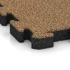 Detailaufnahme der Randausprägung von WARCO-Produkt 3069, Rubberen straattegels, Format 500 x 500 x 50 mm, Farbe Rattan Lounge.
