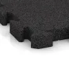 Detailaufnahme der Randausprägung von WARCO-Produkt 3144, Rubberen straattegels, Format 500 x 500 x 50 mm, Farbe Anthraciet.
