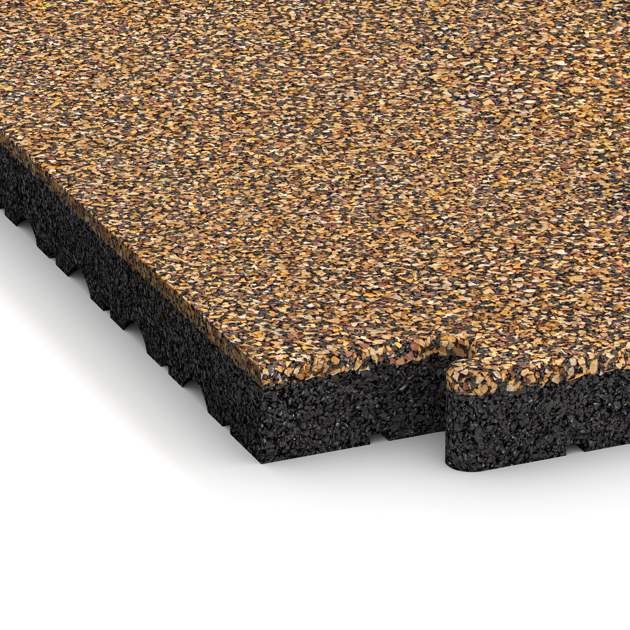 Detailaufnahme der Randausprägung von WARCO-Produkt 5124, Randtegel HD, Format 1000 x 485 x 40 mm, Farbe Rattan Lounge.
