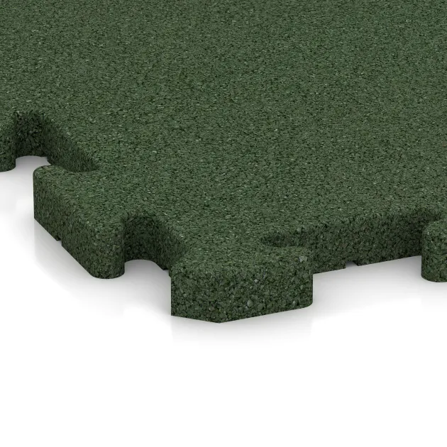 Detailaufnahme der Randausprägung von WARCO-Produkt 5086, Hoektegel HD, Format 485 x 485 x 30 mm, Farbe Grasgroen.